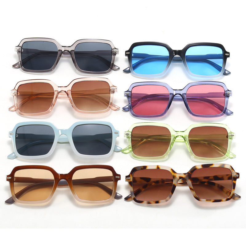 Damen trendige quadratische Sonnenbrille Karnz