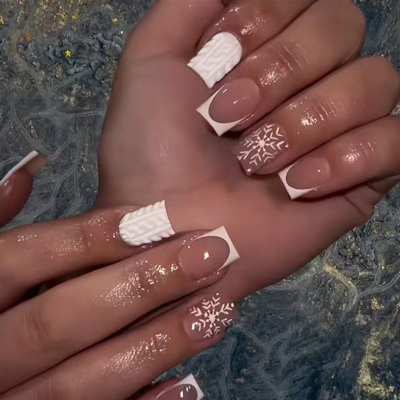 Winter-Themen Nagelkunstdesign Karnz