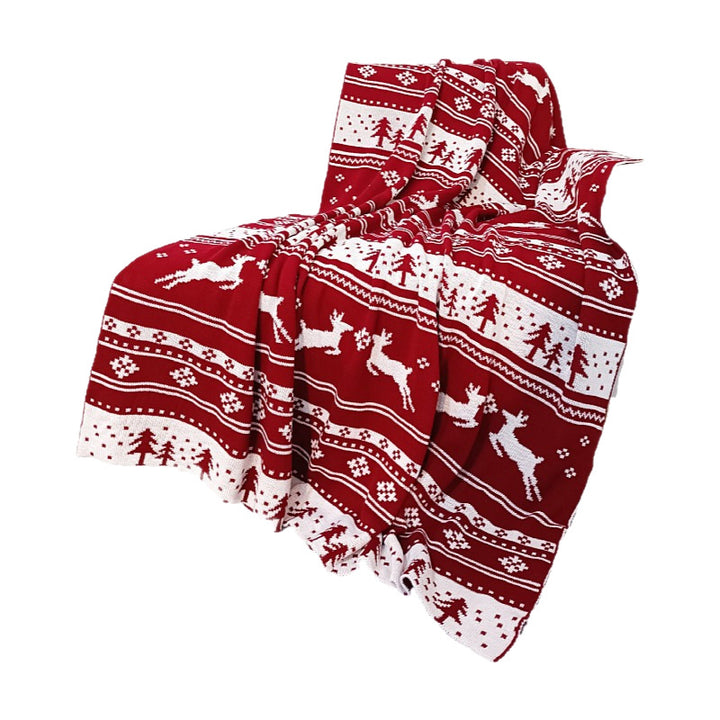 Gemütliche Strickdecke