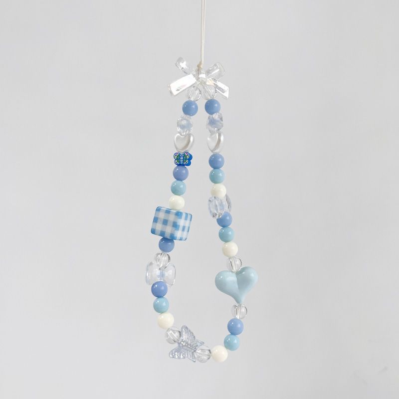 Zarte Schmetterlings-Perlen-Handy-Charm Karnz