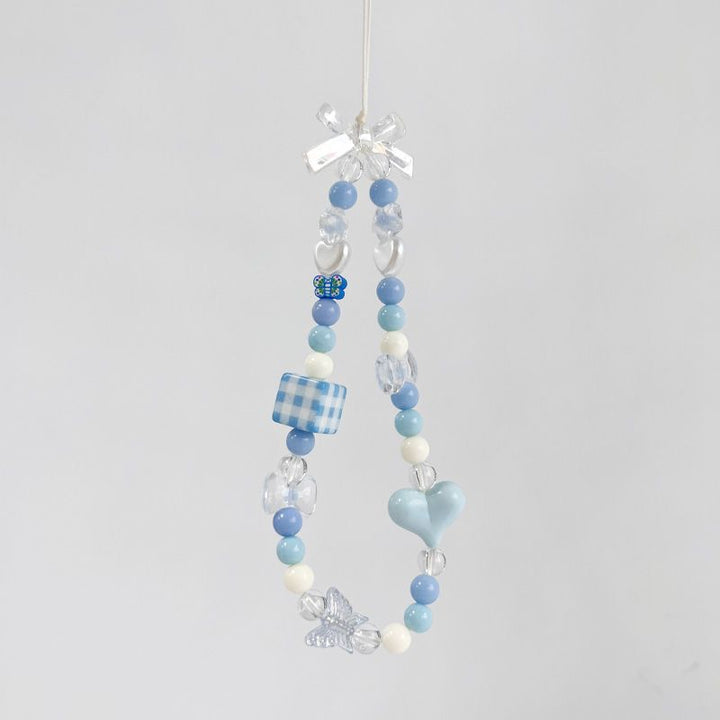Zarte Schmetterlings-Perlen-Handy-Charm Karnz