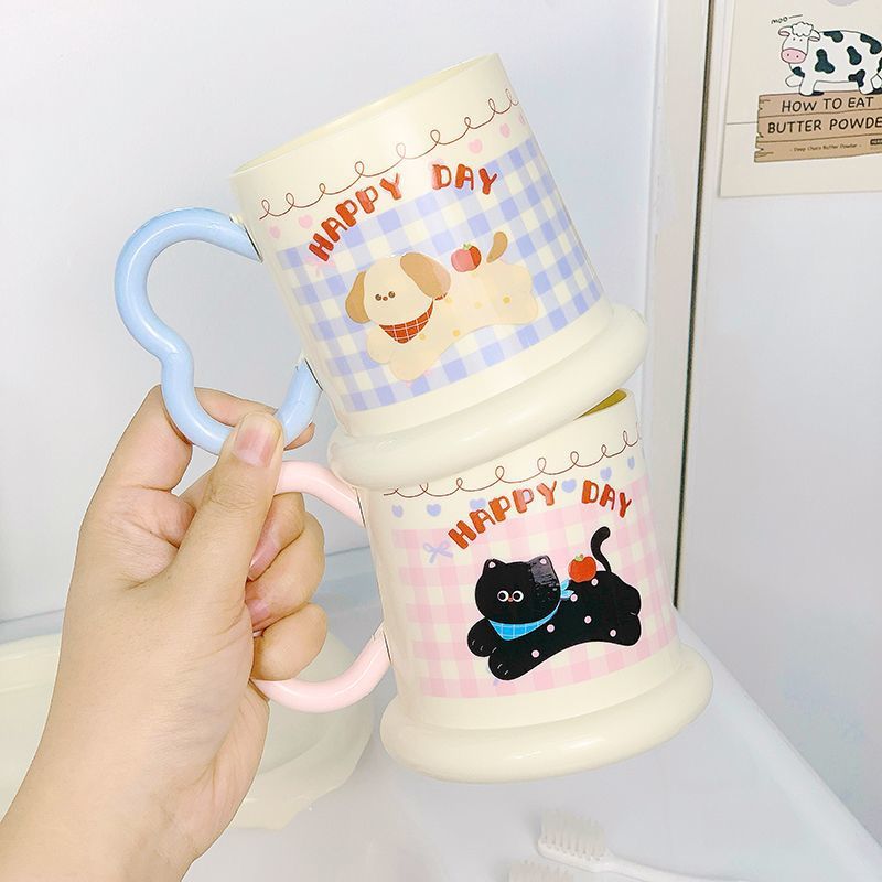 Keramiktasse mit Verspieltem Welpenmotiv Karnz