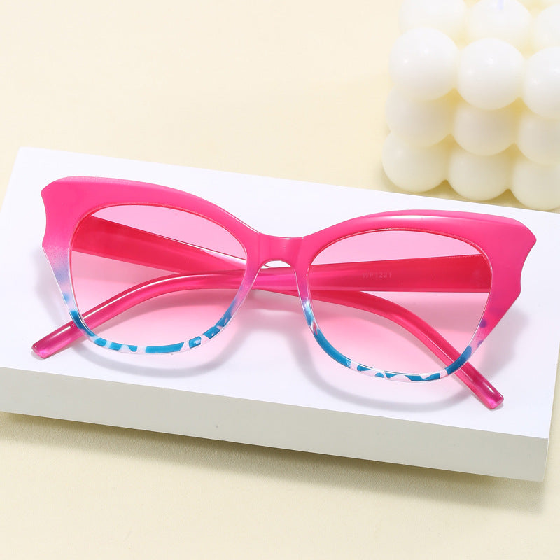 Damen Cat-Eye Sonnenbrille mit extravagantem Verspiegelungsdesign Karnz