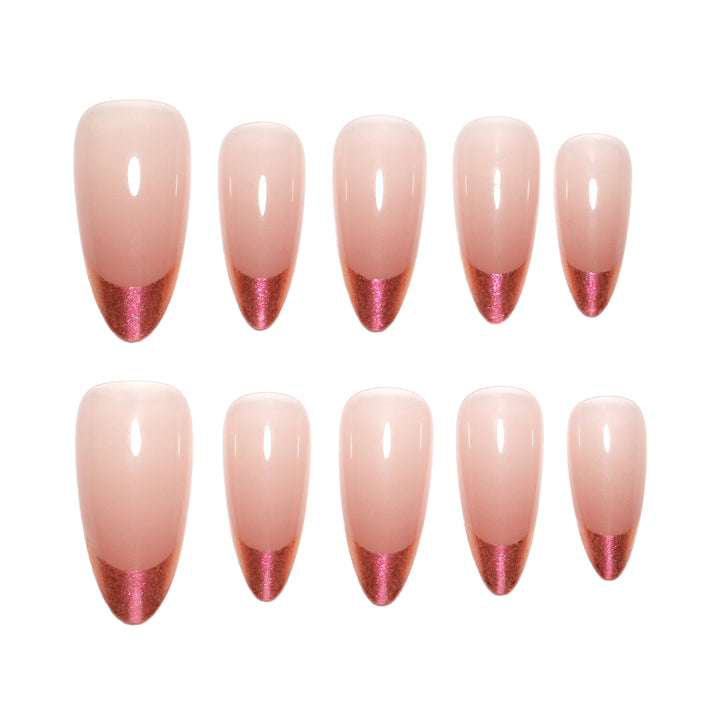 Künstliche Nagelverlängerungen mit elegantem Ombre-Design Karnz