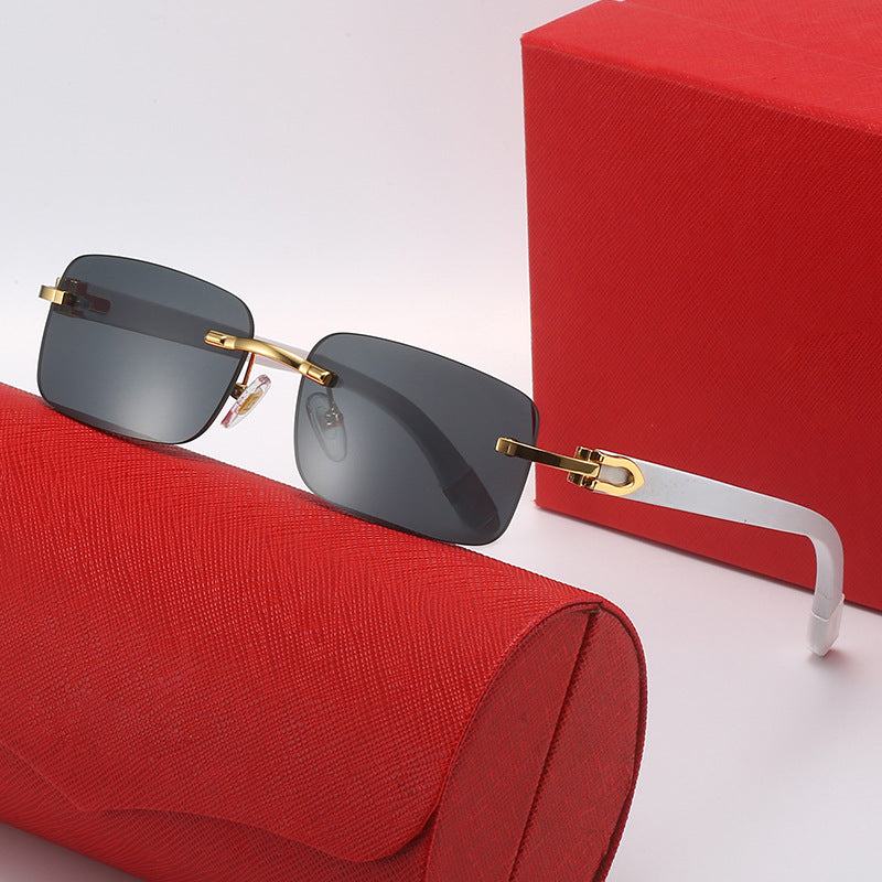 Damen rechteckige Designer-Sonnenbrille Karnz