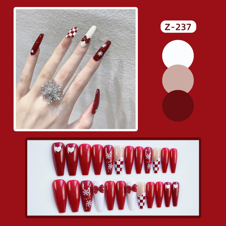 Festliches Press-On Nail Art Set