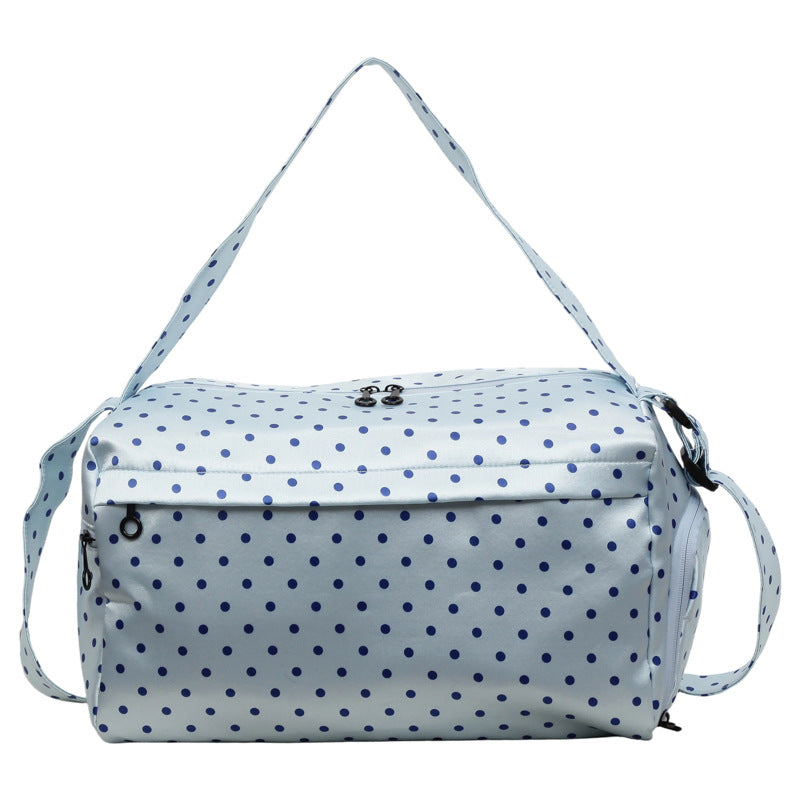 Stylische gepunktete Reisetasche