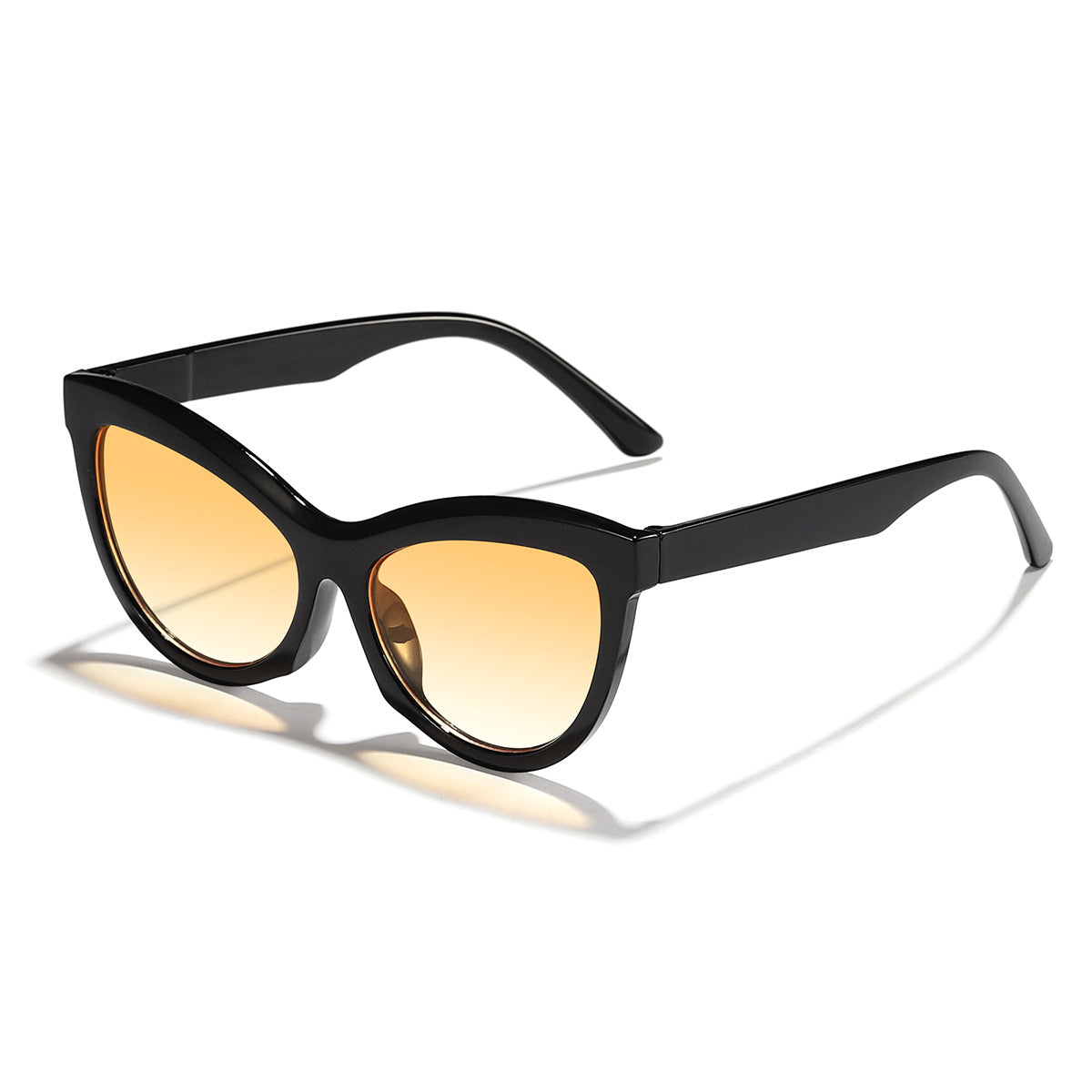 Damen trendige Schwarz-Weiß Sonnenbrille Karnz