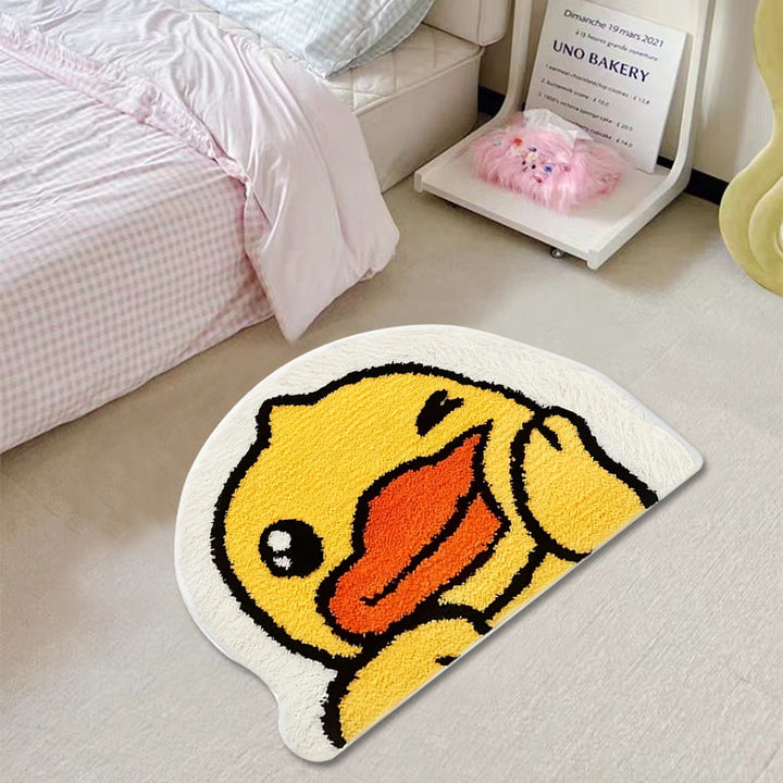 Cartoon-Ente-förmige Plush-Badematte