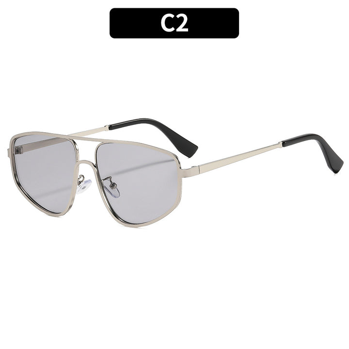 Geometrische Schildrahmen Sonnenbrille