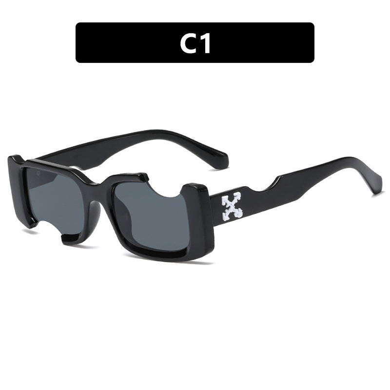 Damen modische Sonnenbrille mit markantem Design und robustem Kunststoffrahmen Karnz