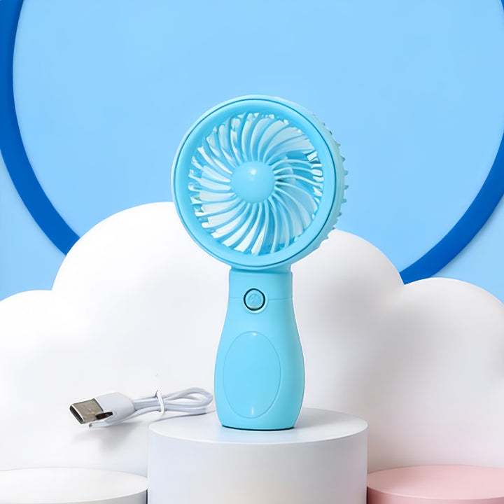 Damen Tragbarer Mini Handventilator mit wiederaufladbarem USB-Anschluss Karnz