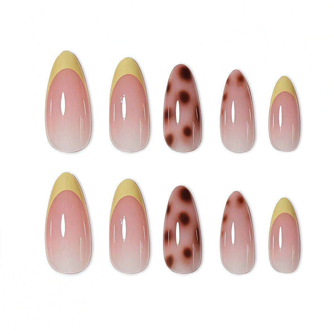 Chic Ombre Acryl Press-On Nägel Karnz