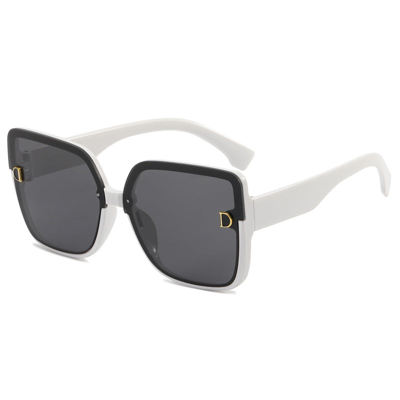 Damen modische quadratische Sonnenbrille im minimalistischen Design Karnz