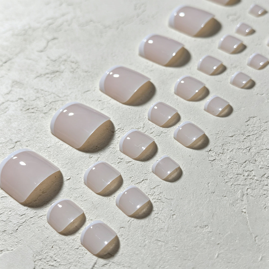 Elegantes Französisches Spitzen-Pedicure-Set Karnz