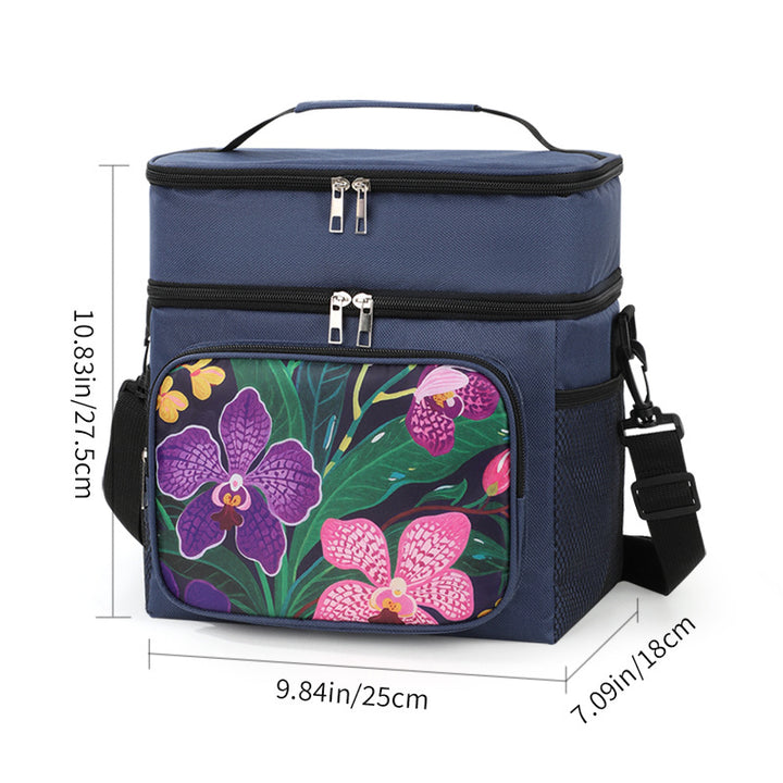 Isolierte Blumen-Lunch-Kühltasche Karnz