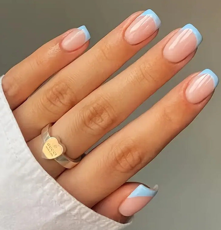 Chic Französische Tip Nagelverstärkungen Karnz