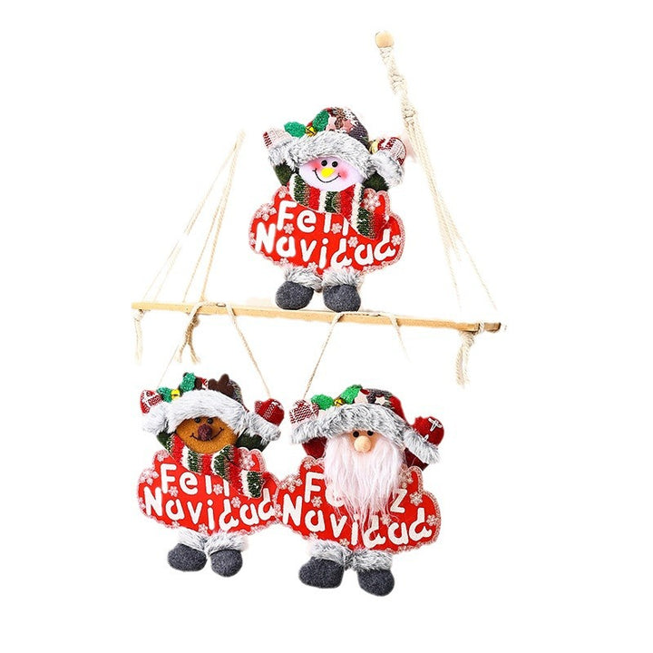 Festliche Weihnachtsbaumdekoration mit Schneemann-Motiv Karnz