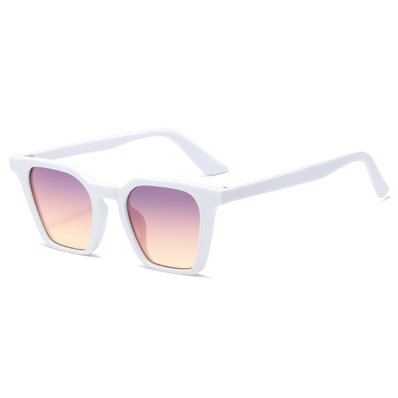 Damen quadratische Sonnenbrille mit markantem Schilddesign und UV-Schutz Karnz