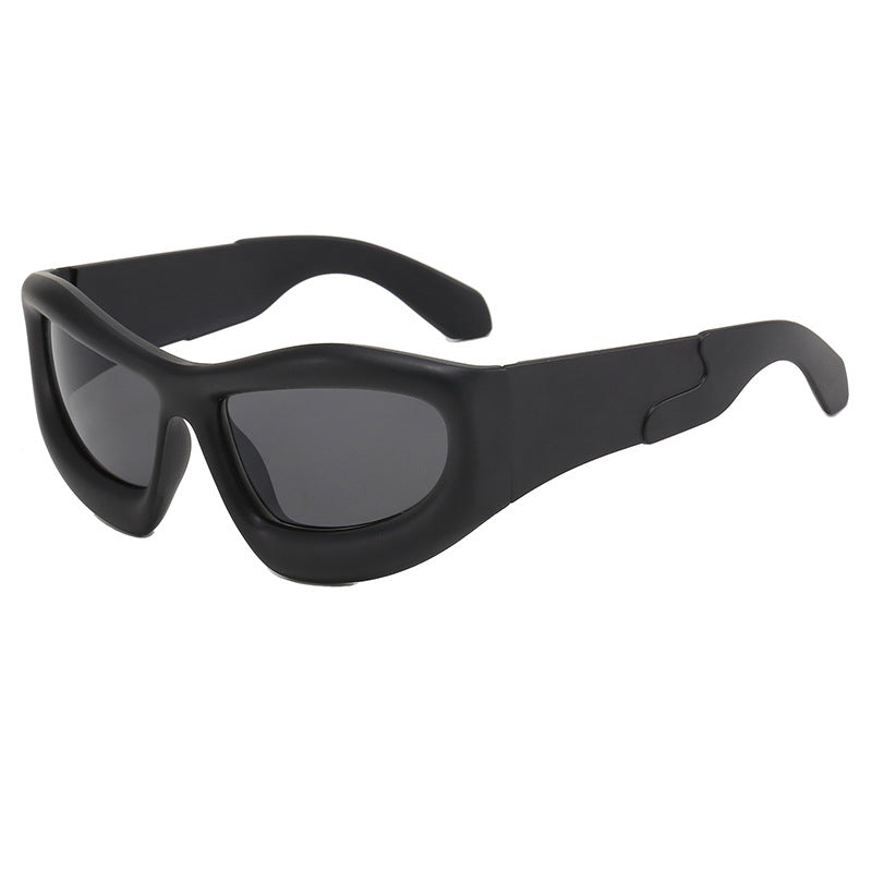 Damen Sportliche Sonnenbrille mit robustem, geometrischem Rahmendesign Karnz