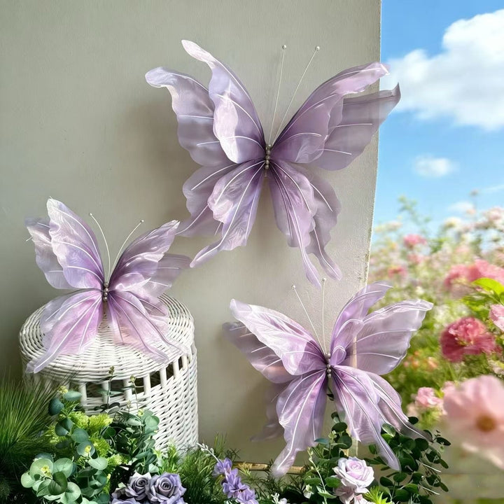 Dekorative Schmetterlingsgartenkunst
