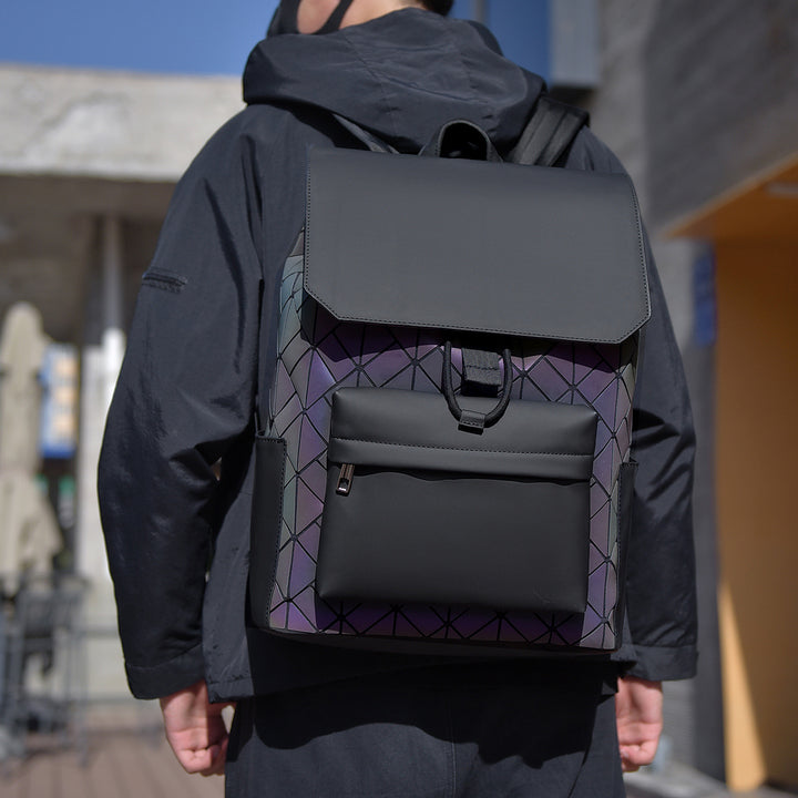 Trendiger geometrischer Druck-Rucksack Karnz