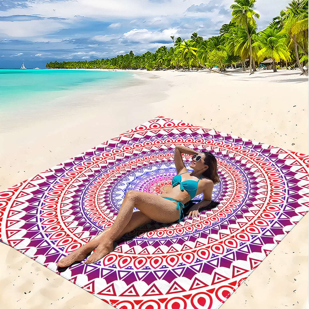 Mandala Design Strandmatte Karnz