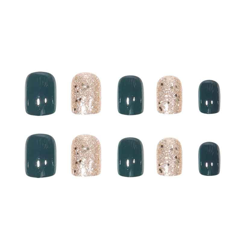 Glitzerndes Press-On Nagelset Karnz