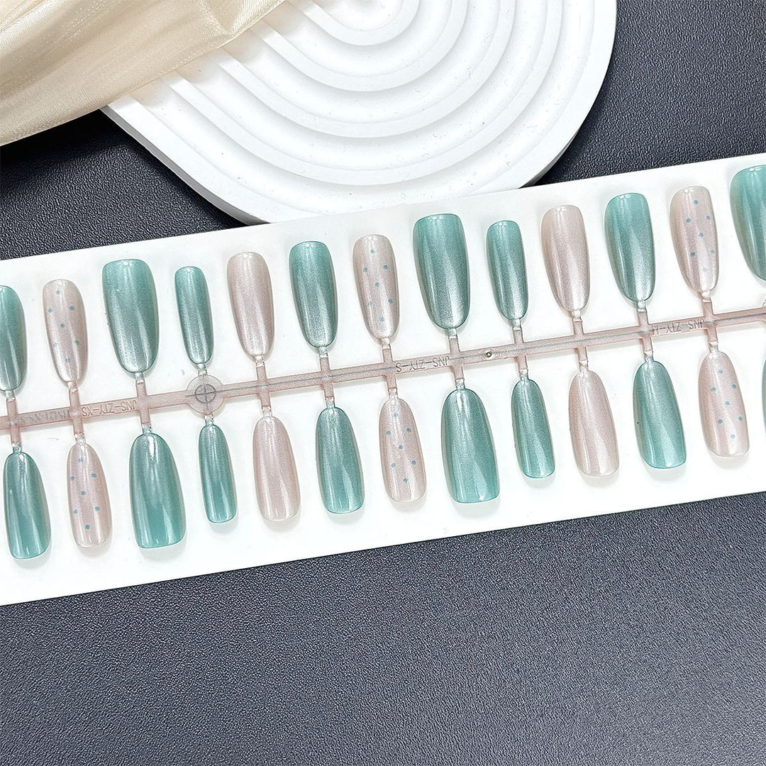 Glänzendes Gradient Press-On Nagel Set Karnz