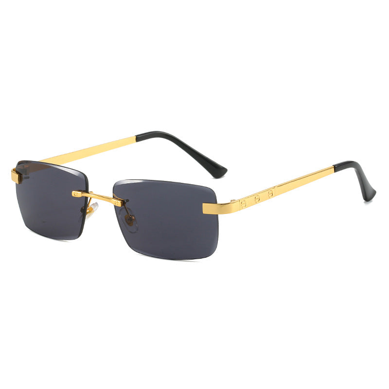 Damen modische Sonnenbrille im eleganten Rechteckdesign mit hochwertigem Metallrahmen Karnz