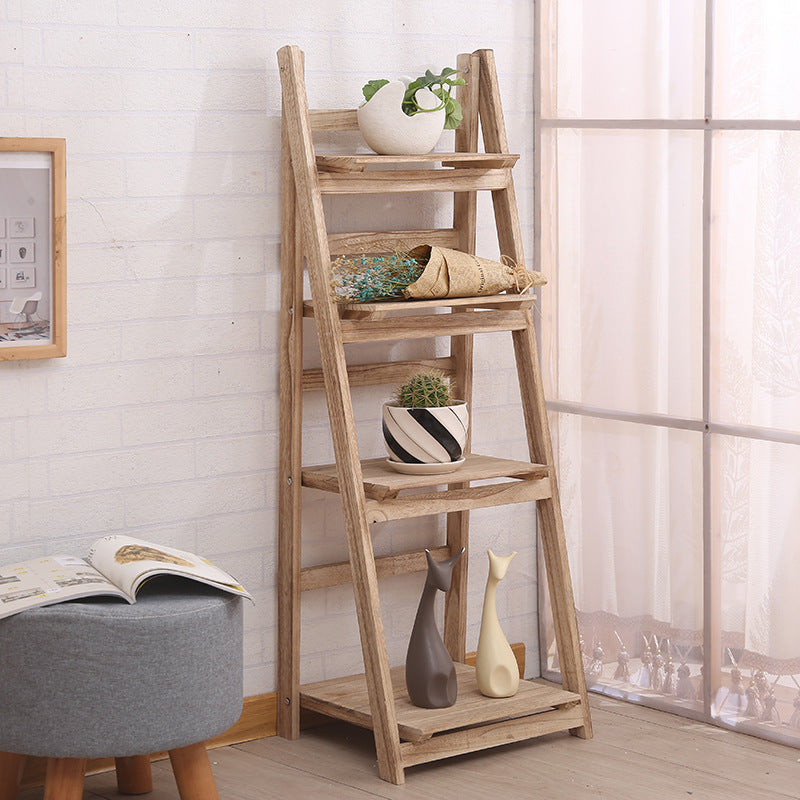 Mehrstufiges Holzleitershelf Karnz