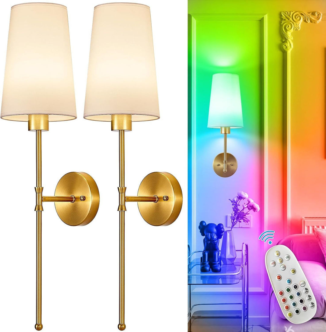 Elegante Wohnwandlampen