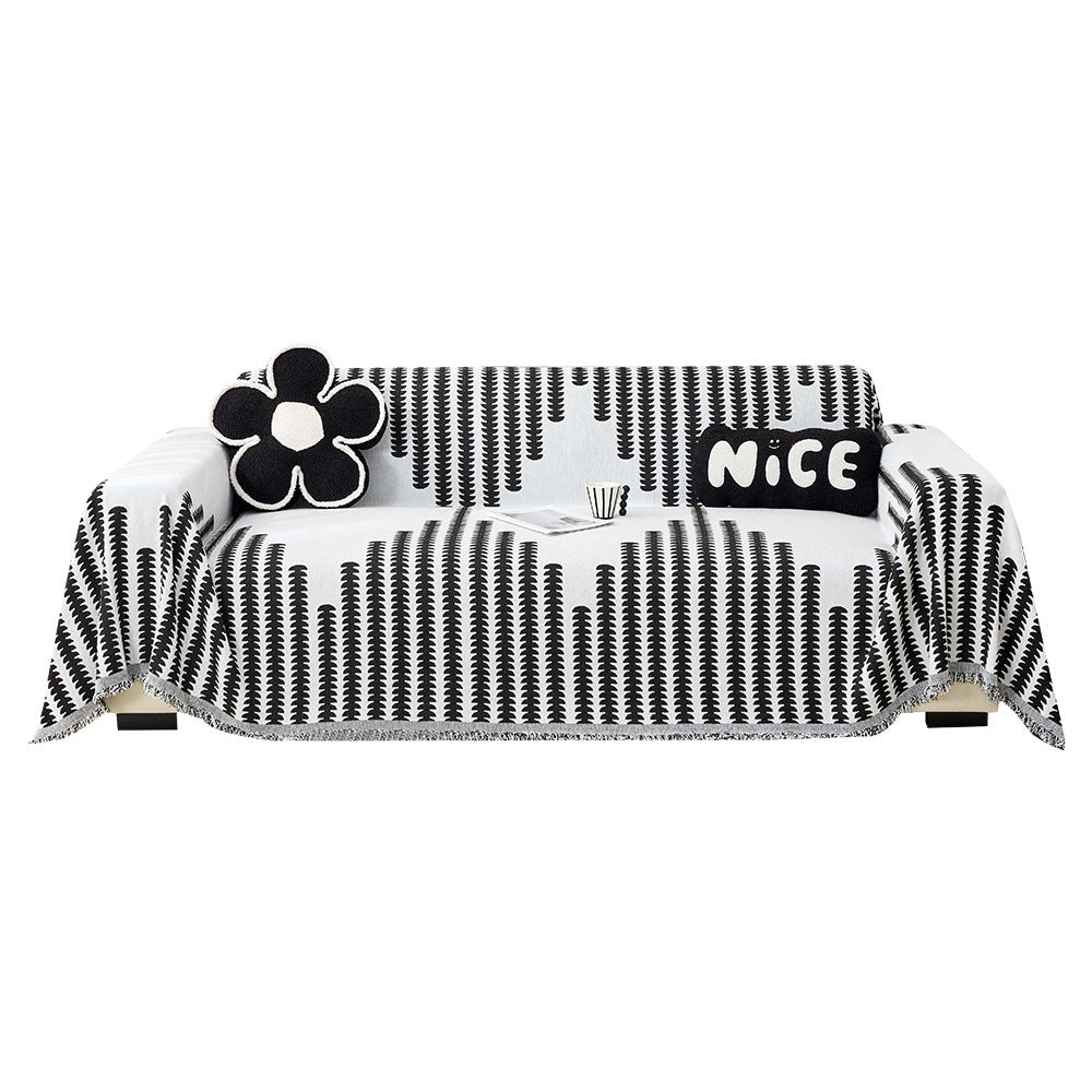 Gemütliche dekorative Fransen-Sofa-Wurfdecke