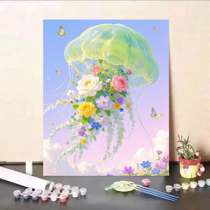 Florale Qualle Leinwanddruck Karnz
