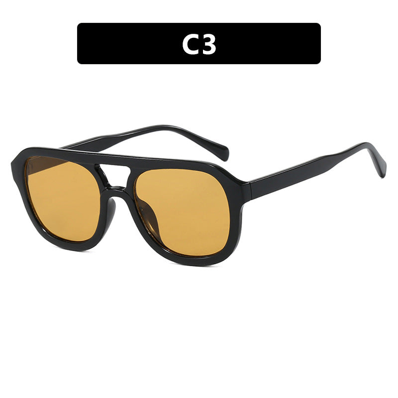 Damen modische Sportsonnenbrille mit breitem, flexiblen Rahmen Karnz