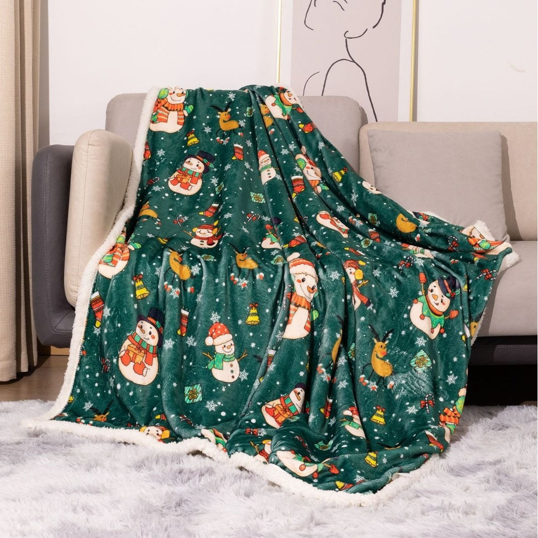 Spaßige, urlaubsbezogene Plüsch-Fleece-Decke