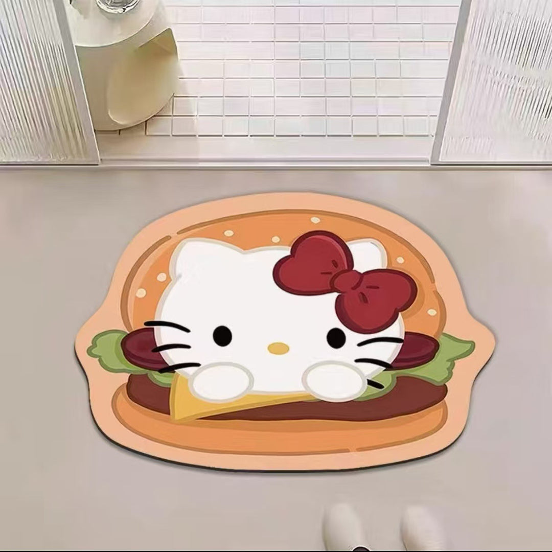 Niedlicher hamburgerförmiger Plüschmatte
