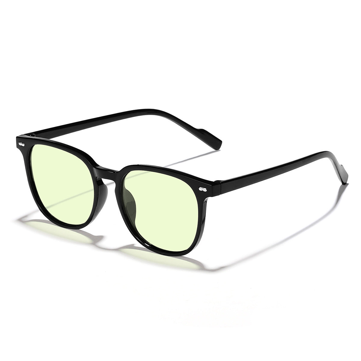 Damen modische Sonnenbrille mit transparentem Rahmen und hochwertigen Gläsern Karnz