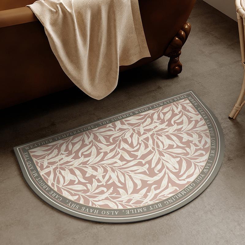 Elegante Blumendesign-Badmatte