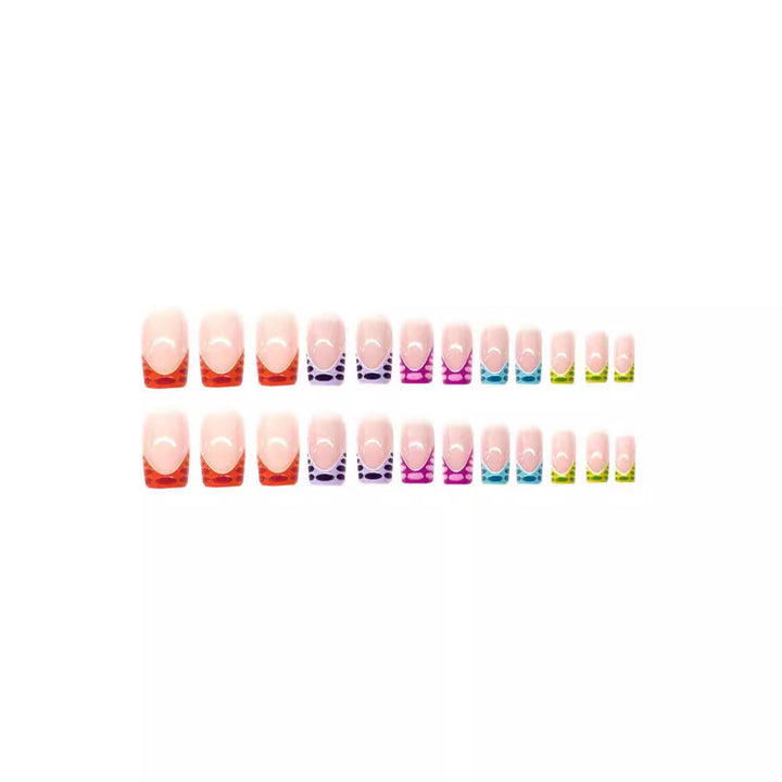 Bunte Künstlerische Nagelkunst Karnz