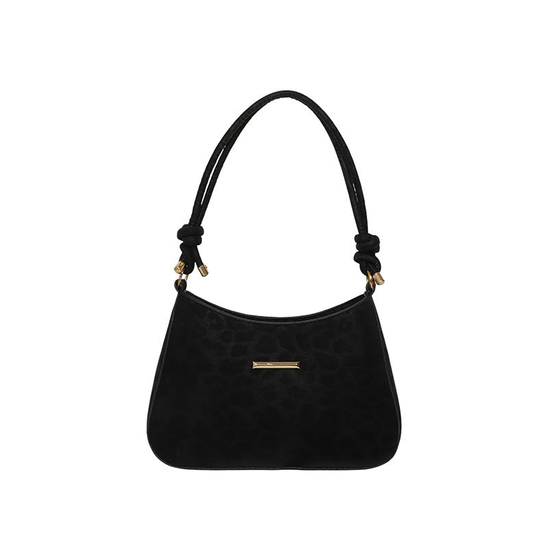 Elegante Glatte Leder Handtasche