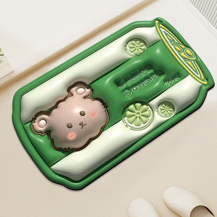 Niedlicher Panda-Motiv Badezimmerteppich
