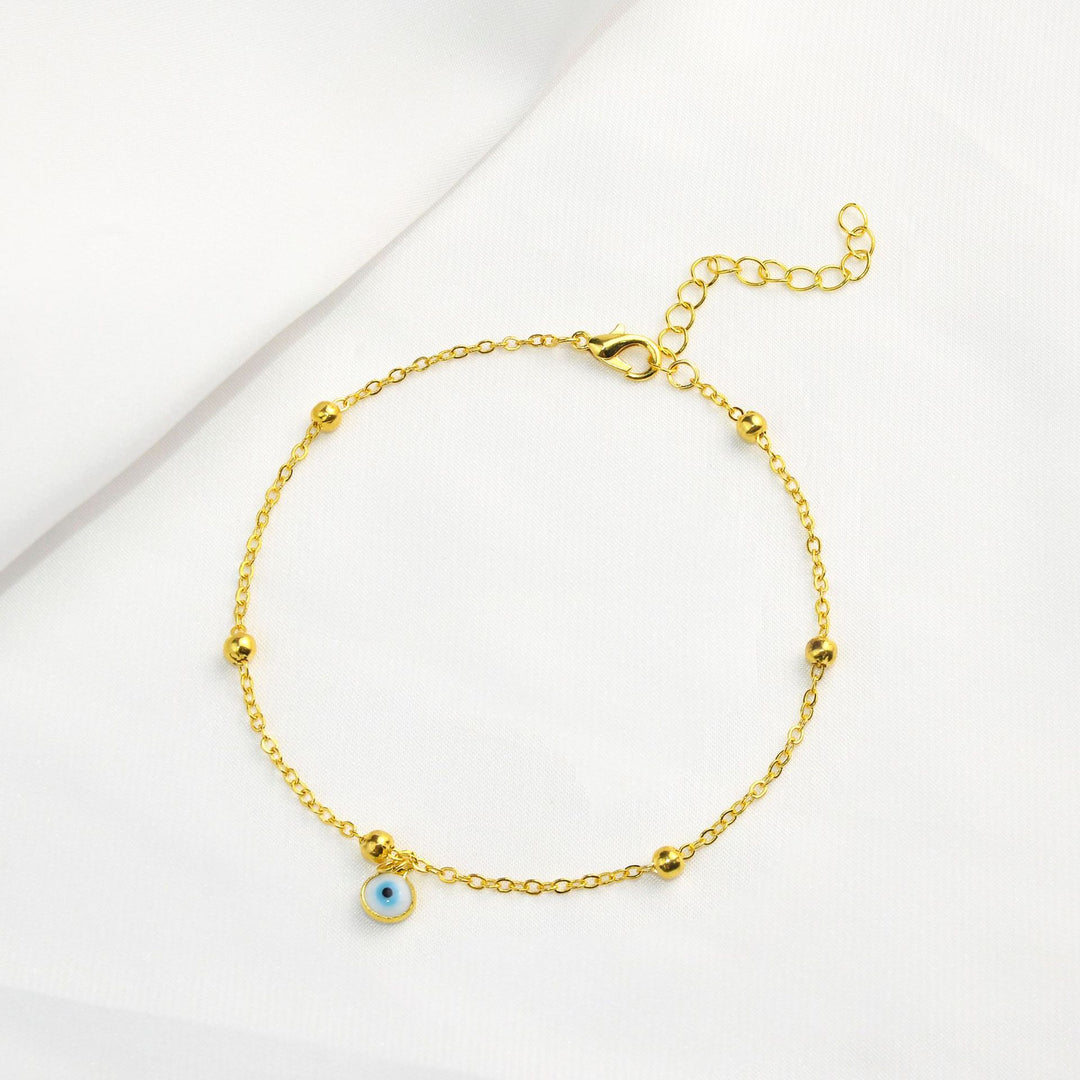 Delicate Evil Eye Anklet Karnz