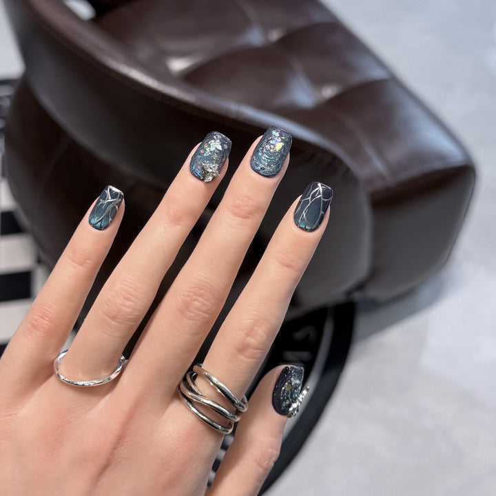 Galaxy-Themen-Nagelkunst-Verlängerungen Karnz