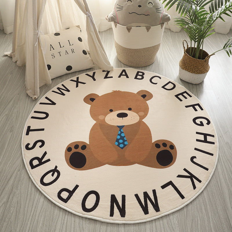 Verspielter Dinosaurier-Themen-Teppich