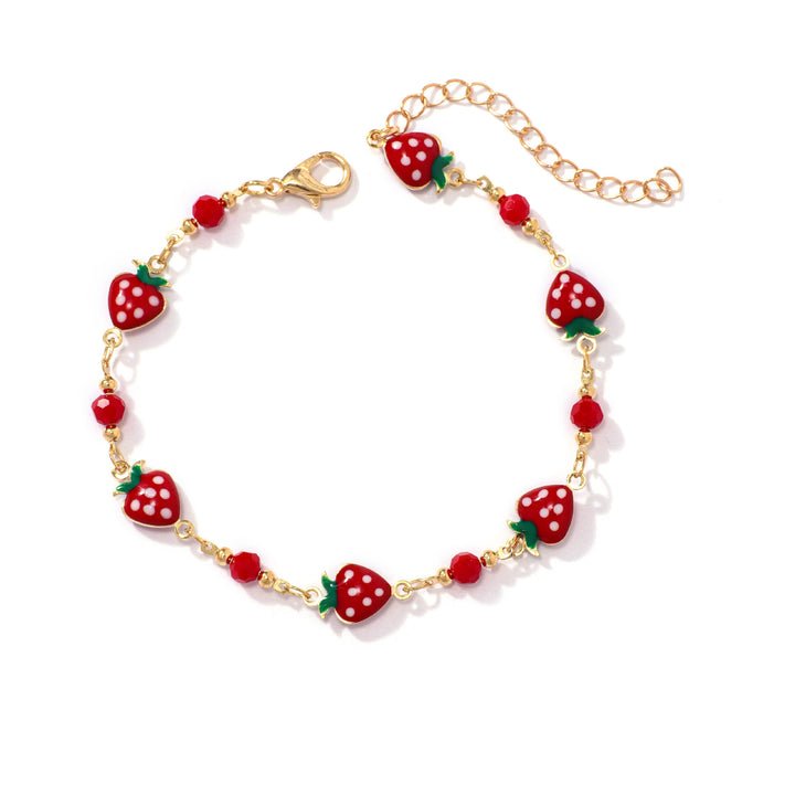 Erdbeer Charm Armband Karnz
