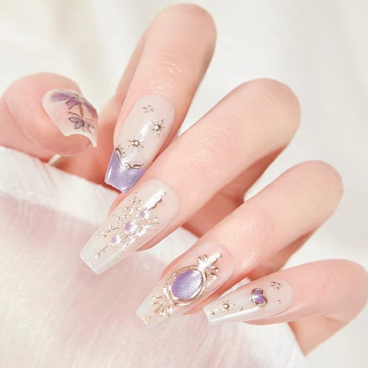 Künstlerische Press-On Nagelkunst Extensions Karnz