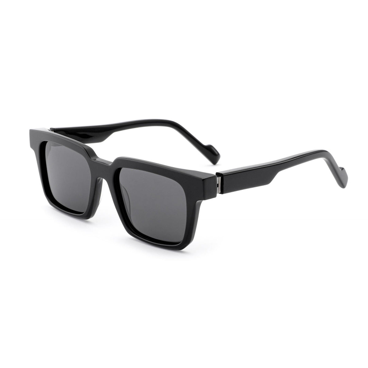 Damen Sonnenbrille im modernen, kantigen Design mit bräunlichen Gläsern Karnz