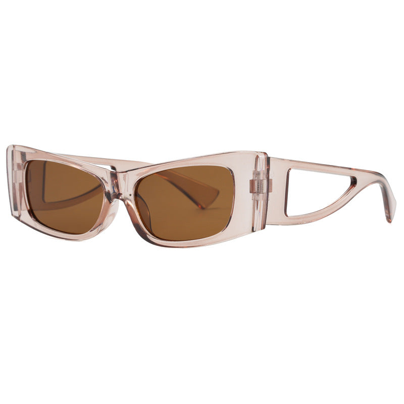 Damen trendige Sonnenbrille mit außergewöhnlichem Design und schützendem UV-Filter Karnz