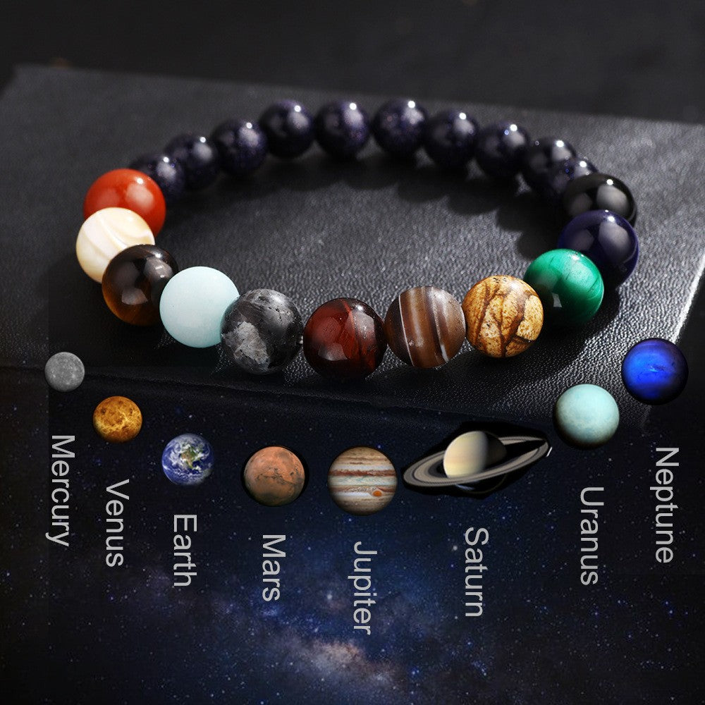 Bunte Armband mit Natursteinen Karnz